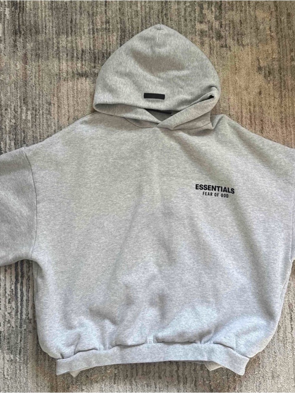Fear of God Essentials Light Gray Hoodie